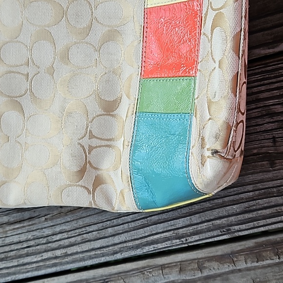 Coach Multicolor Monogram Handbag - Picture 5 of 5